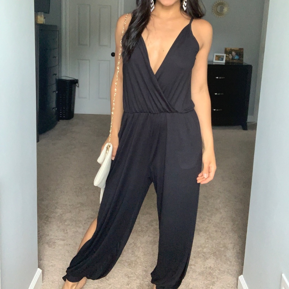 Women’s black jumpsuit pantsuit size S